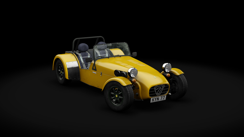 Caterham Super7 1700 Super Sprint RHD, skin yellow_black