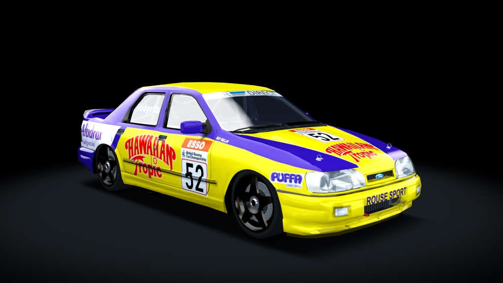 BTCC 1991 Ford Sierra Sapphire, skin Hawaiian52