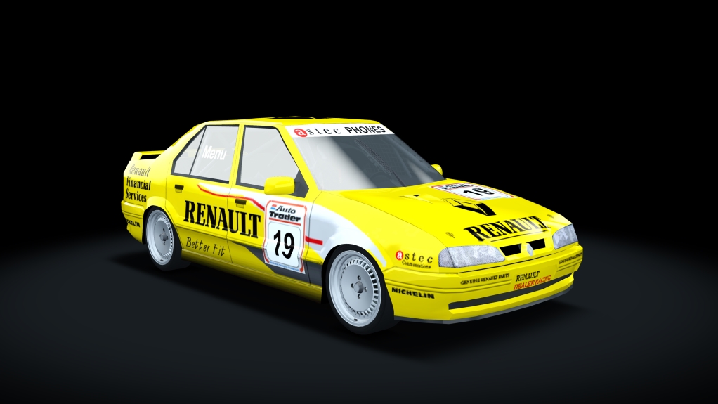 BTCC 1993 Renault 19, skin Menu19