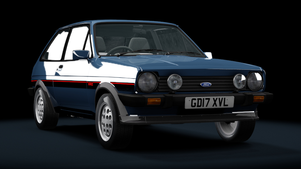 Ford Fiesta XR2 1981, skin caspian_blue