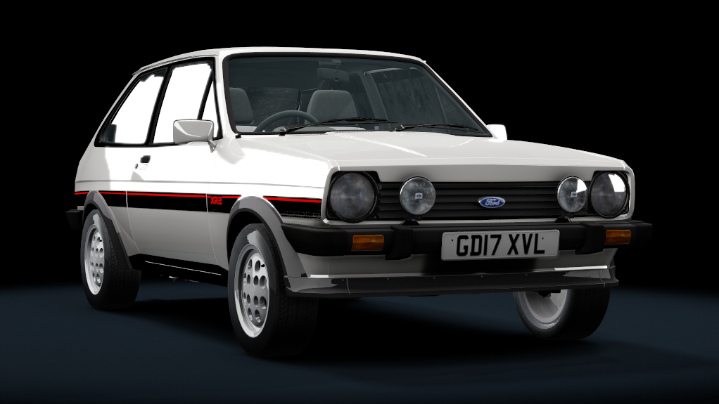 Ford Fiesta XR2 1981, skin diamond_white