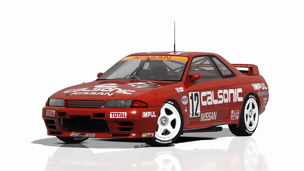 Nissan Skyline BNR32 Gr.A (JTC Div. I), skin team_calsonic_12_red