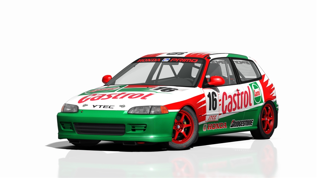 Honda Civic SiR-II 1991 (JTC Div. III), skin castrol_16