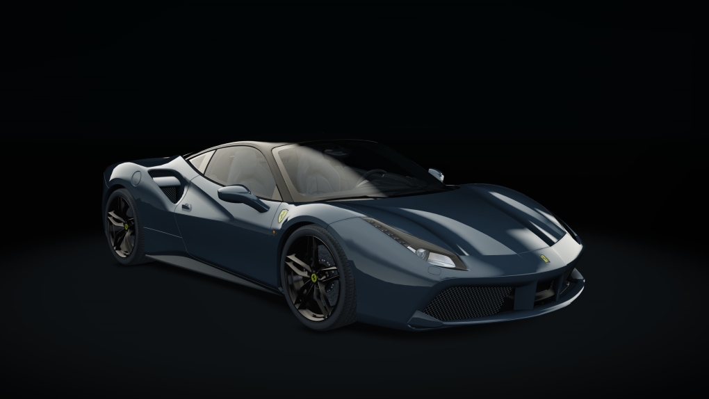 Ferrari 488 GTB, skin blu_abu_dhabi_b