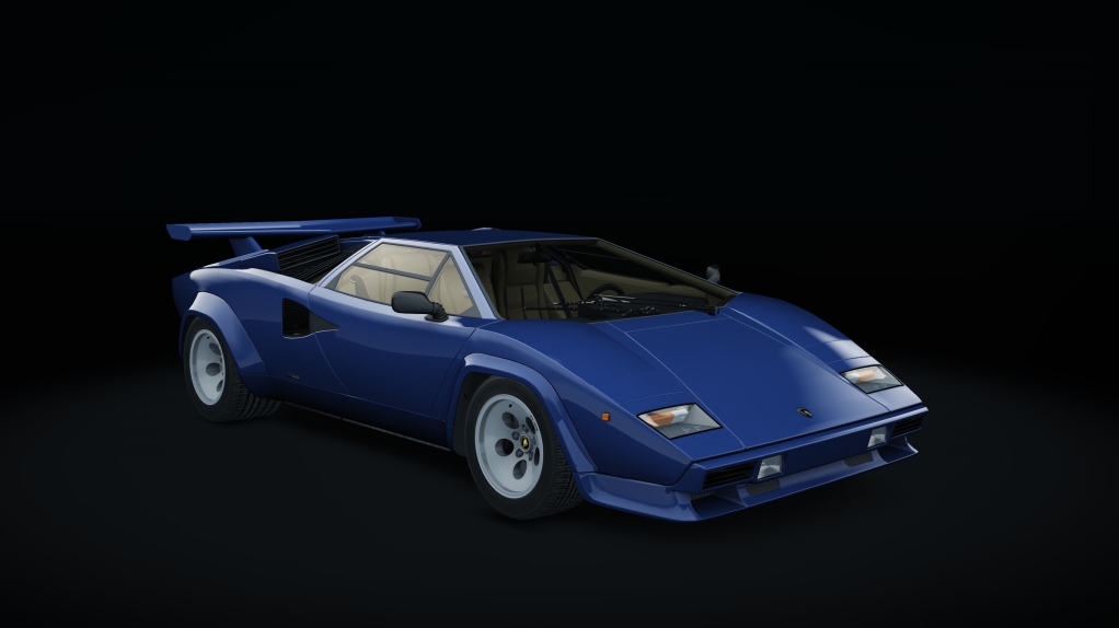 Lamborghini Countach, skin blu_tahiti_metal