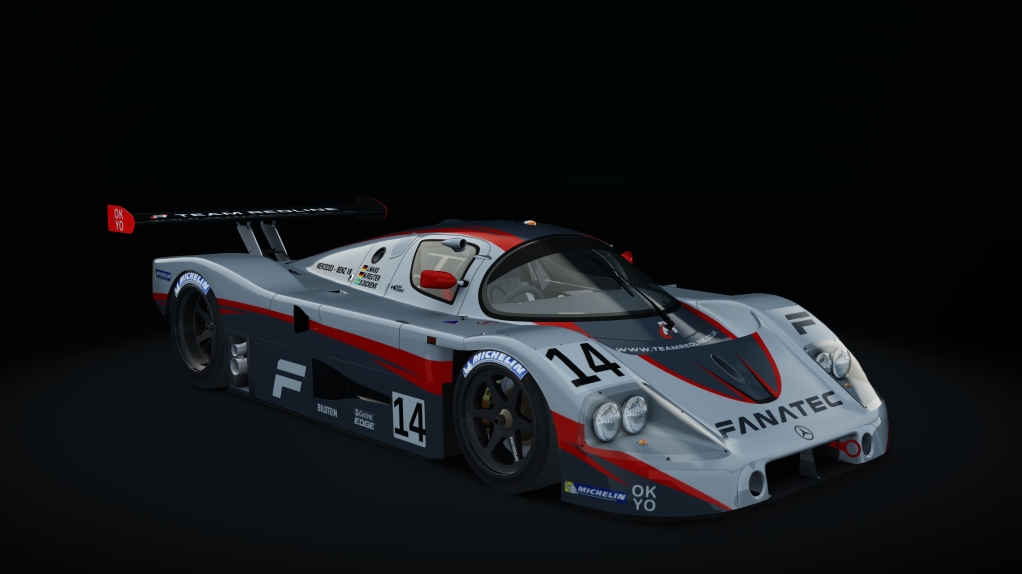 Mercedes-Benz C9 1989 LM, skin 08_team_redline_red