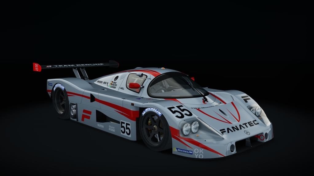 Mercedes-Benz C9 1989 LM, skin 09_team_redline_white