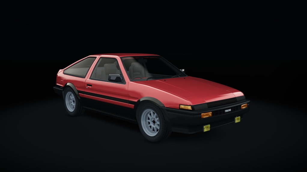 Toyota AE86, skin 04_red