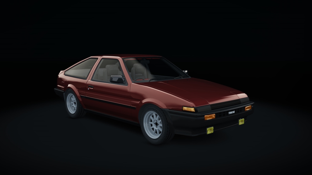 Toyota AE86, skin 07_wine_met