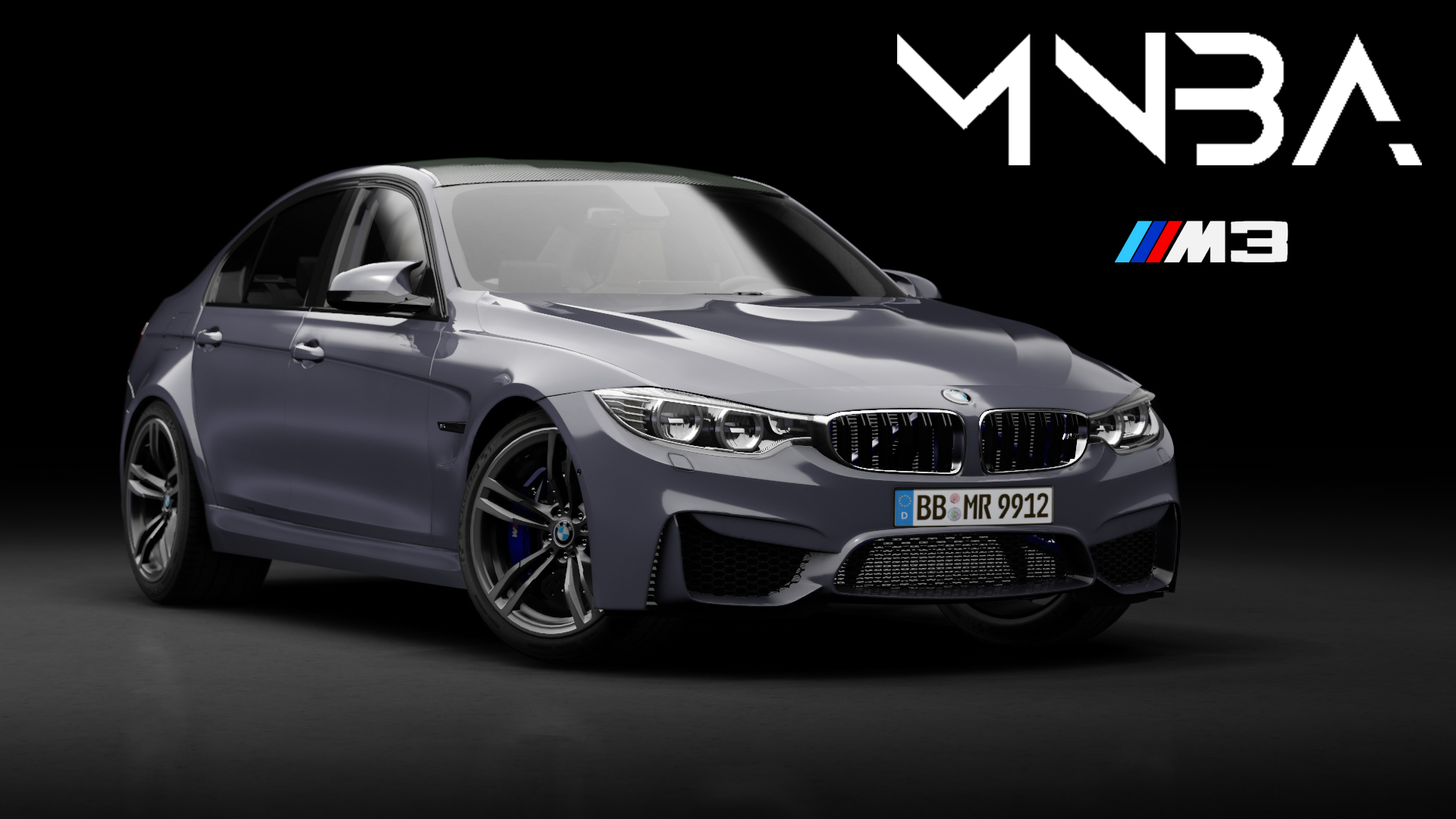 BMW M3 F80, skin 03_Mineral_Gray_Metallic