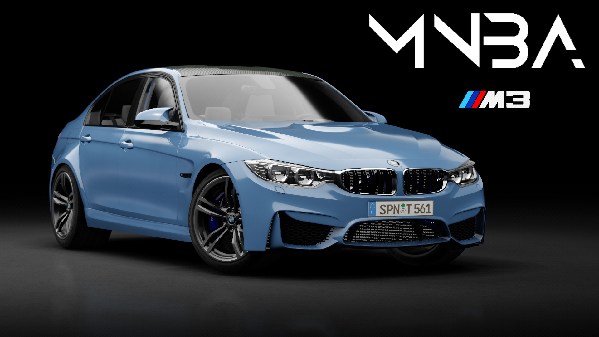 BMW M3 F80, skin 05_Yas_Marina_Blue_Metallic