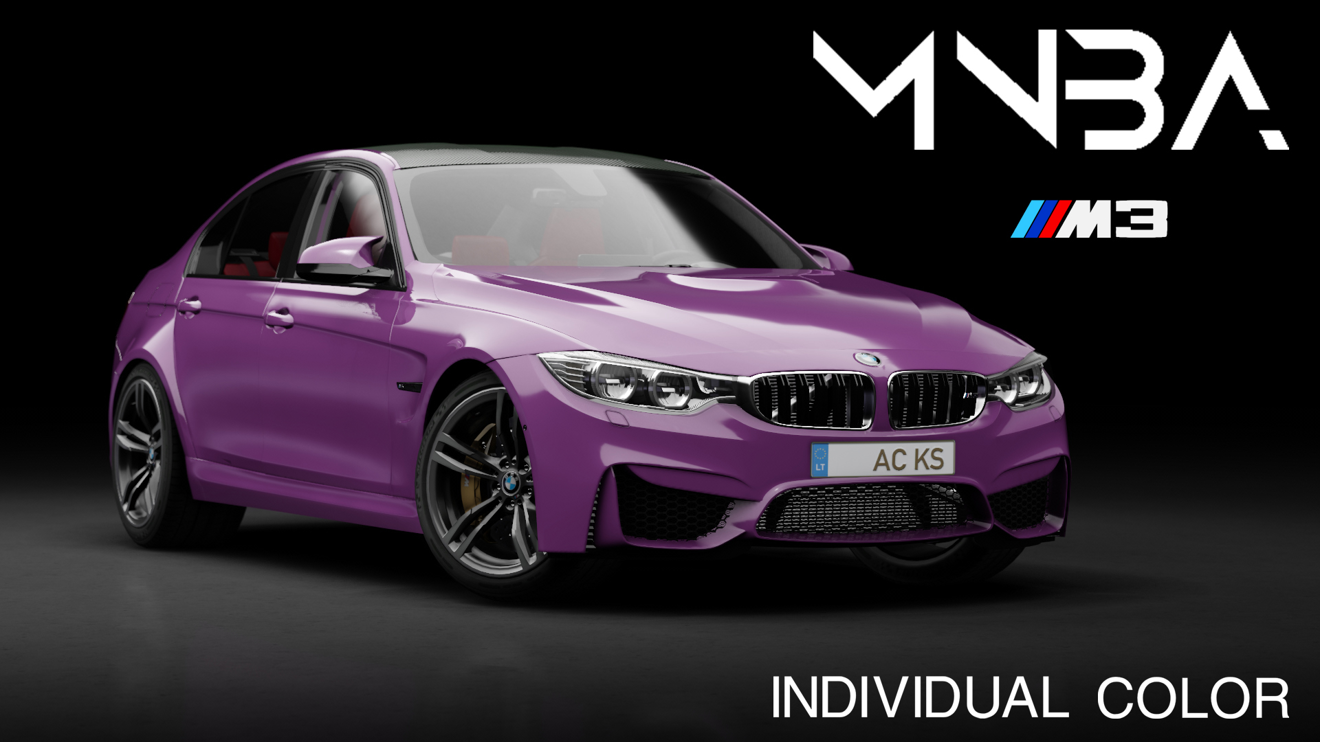 BMW M3 F80, skin 08_Individual_Silk_Purple