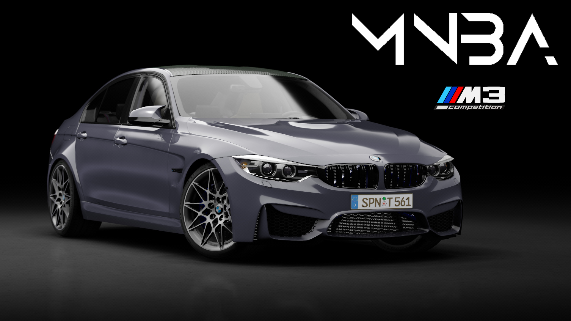 BMW M3 F80 Competition, skin 03_Mineral_Gray_Metallic