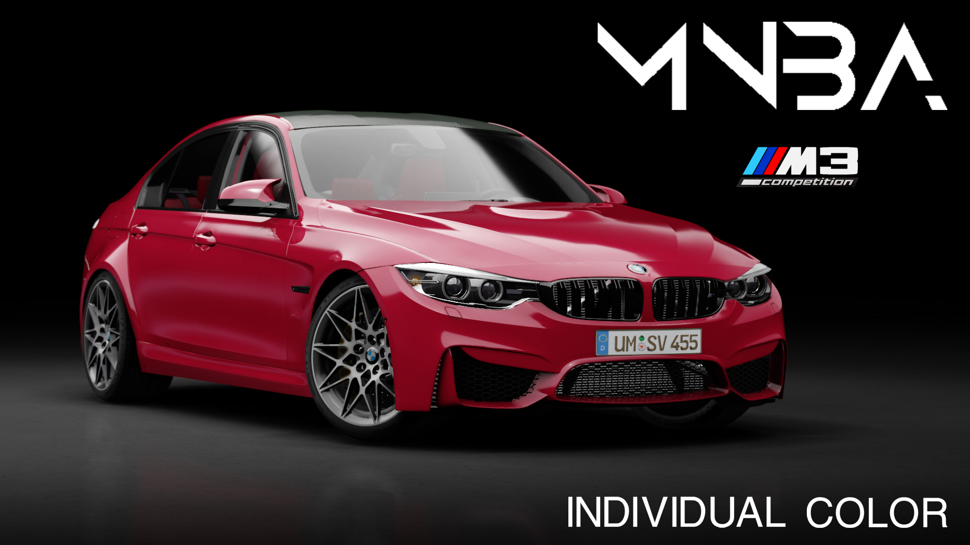 BMW M3 F80 Competition, skin 09_Individual_Imola_Red