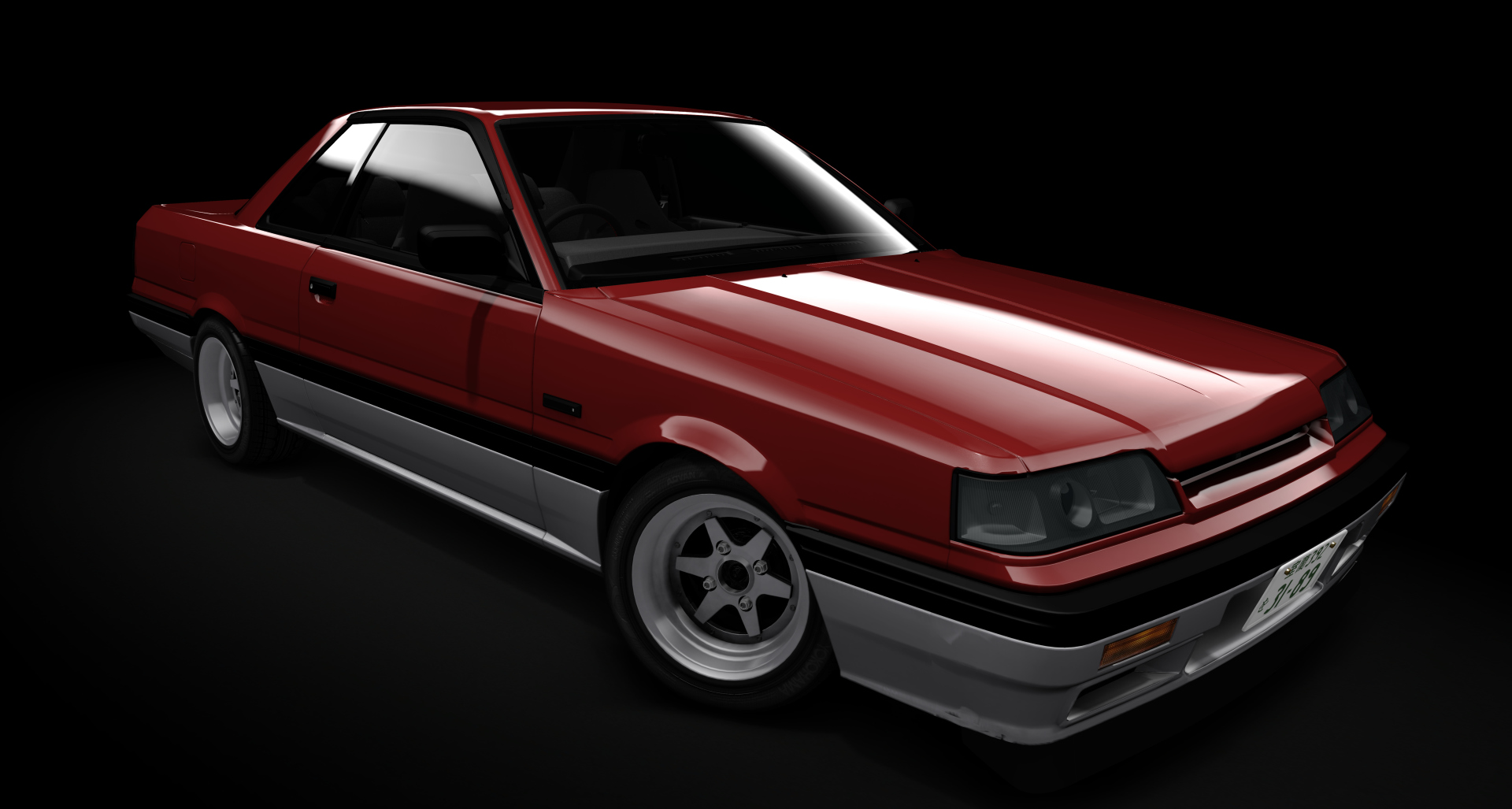 Nissan Skyline R31, skin Beacon_red_silver