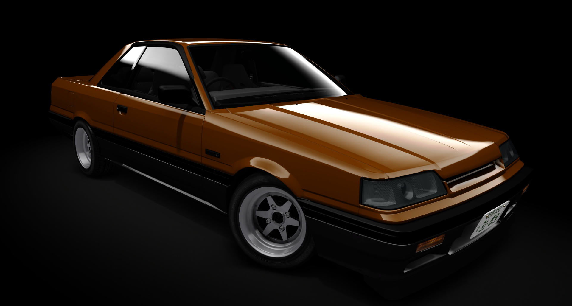 Nissan Skyline R31, skin Brown_black