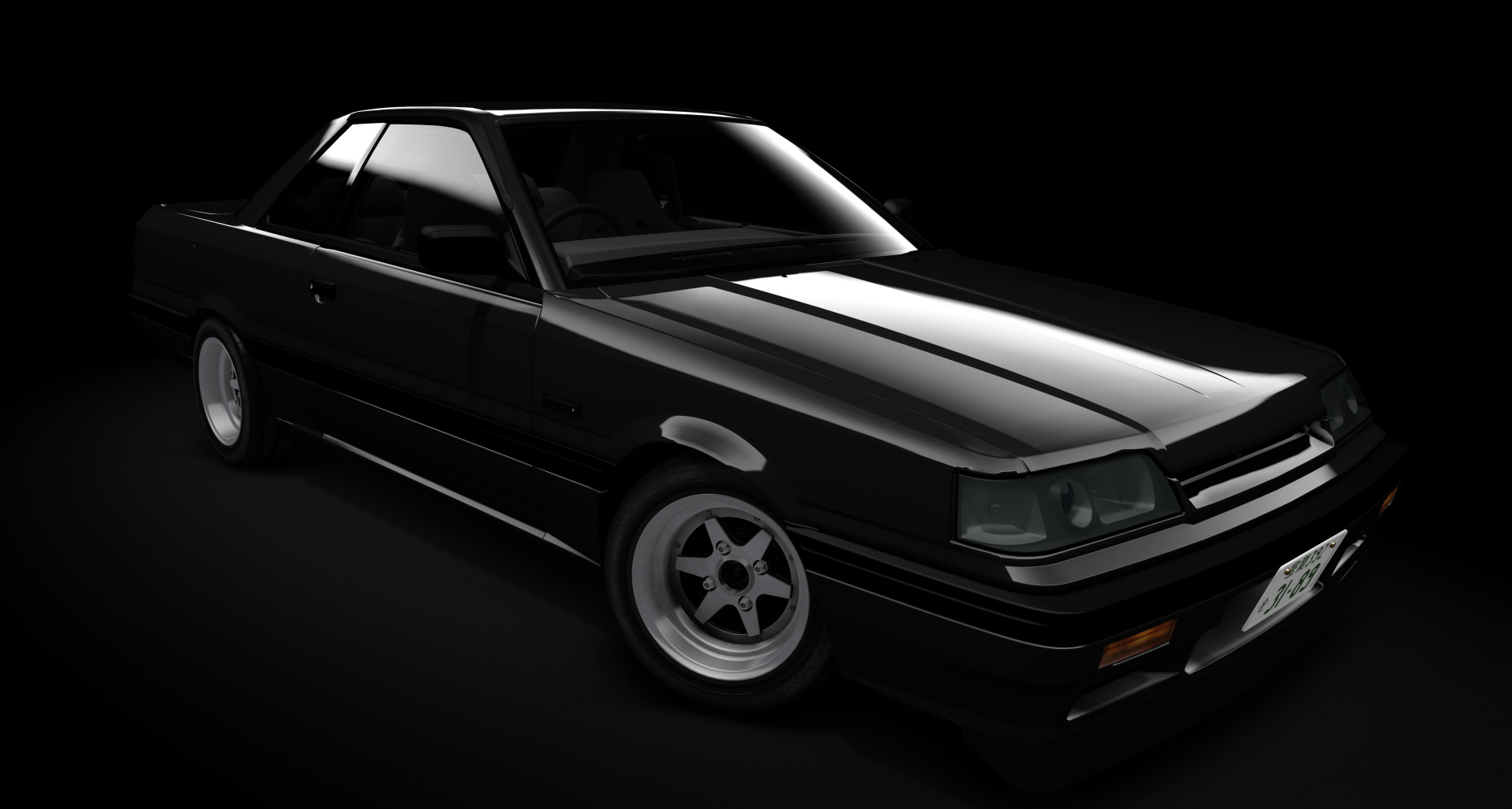 Nissan Skyline R31, skin Dark_grey_black