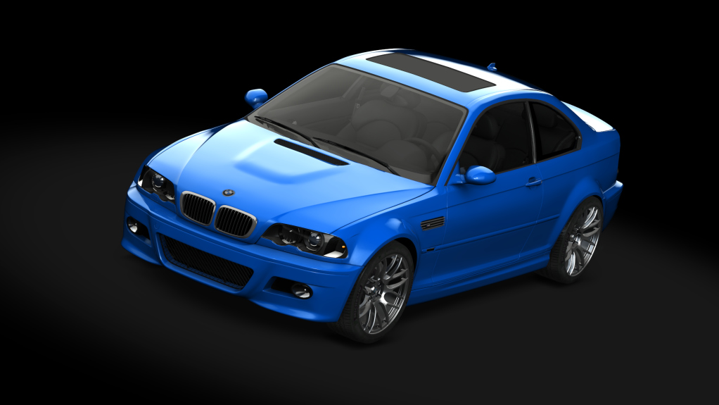 BMW M3 E46, skin Blue