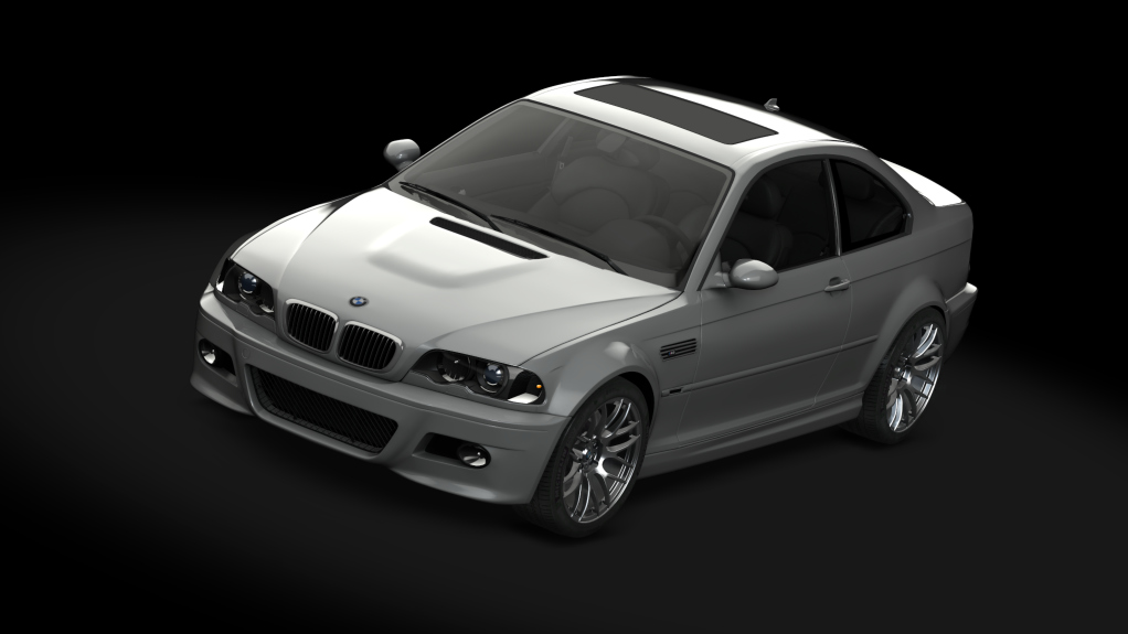 BMW M3 E46, skin Gun Metal