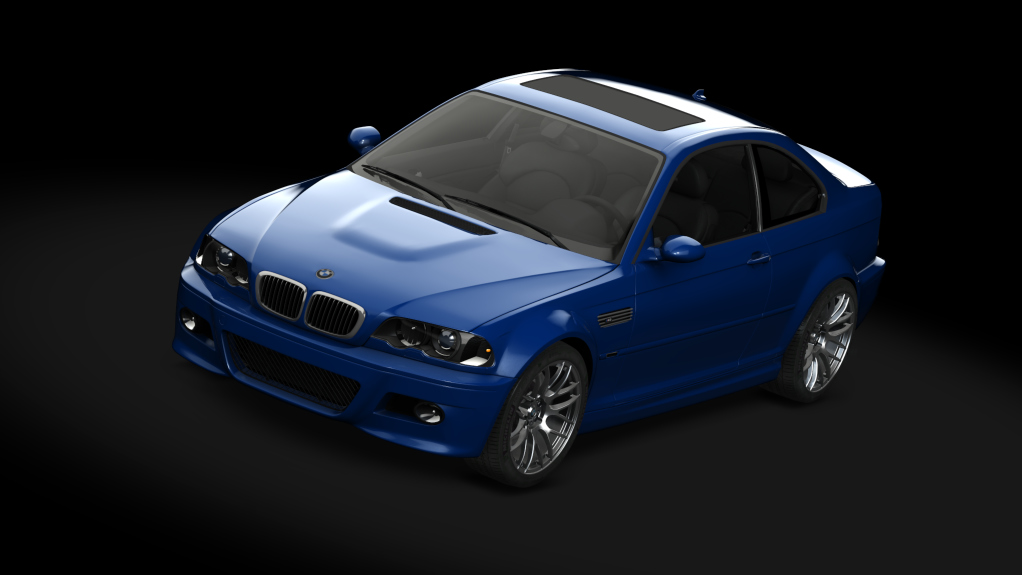 BMW M3 E46, skin Mystic Blue