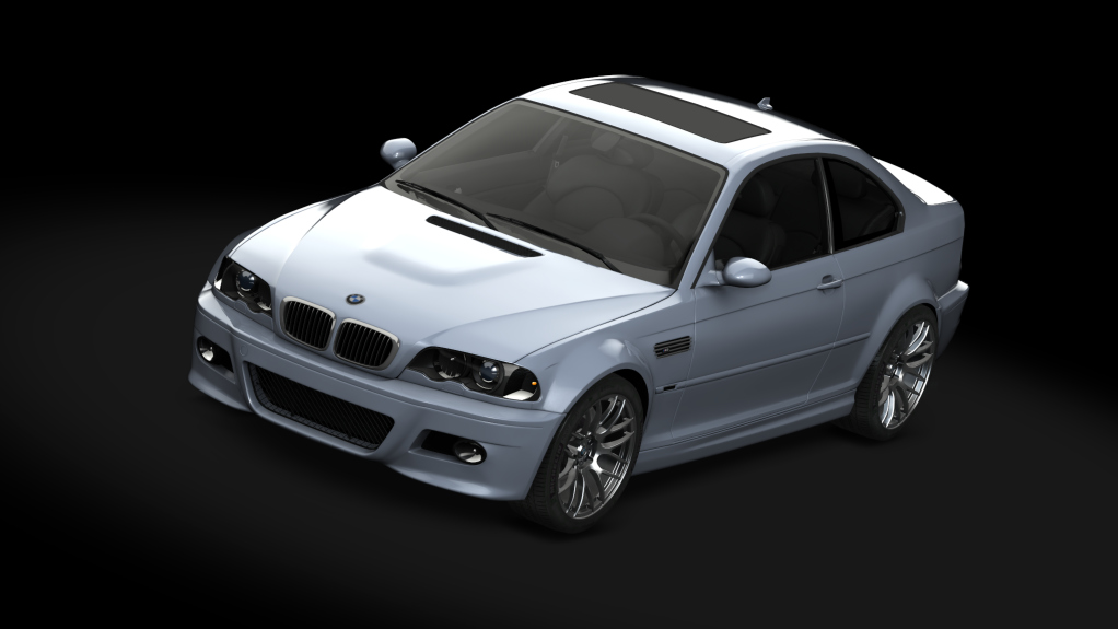 BMW M3 E46, skin Silverstone Blue