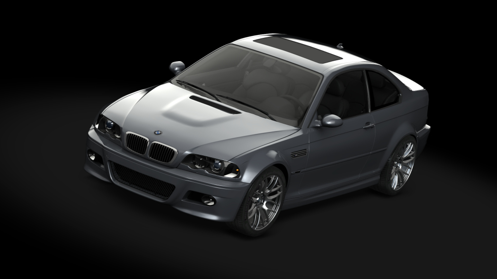 BMW M3 E46, skin Steel Grey