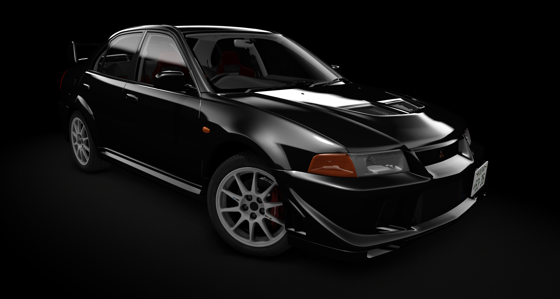 Mitsubishi Lancer Evolution VI TME/TW, skin 04_pyrenees_black