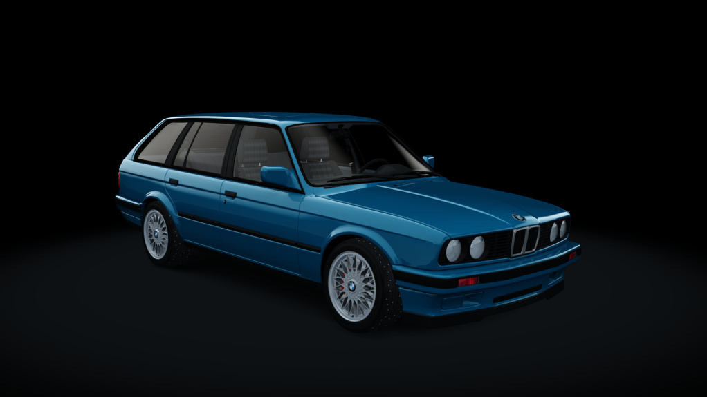 BMW E30 Touring Winter Drift, skin blue