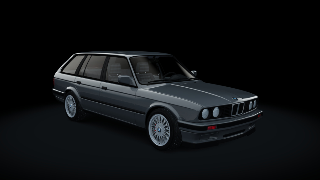 BMW E30 Touring Winter Drift, skin silver