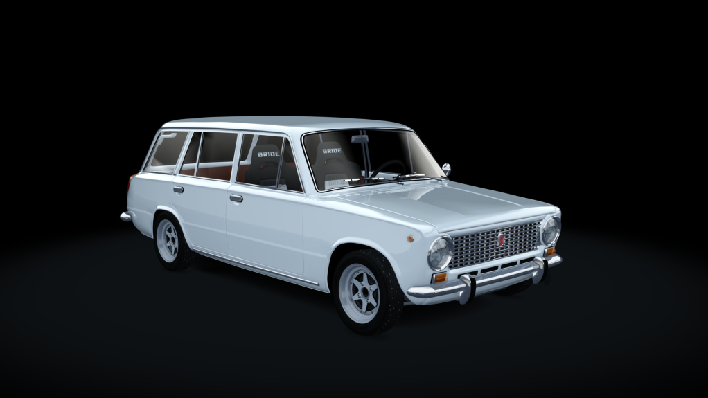 Lada 2102 Winter Drift, skin white