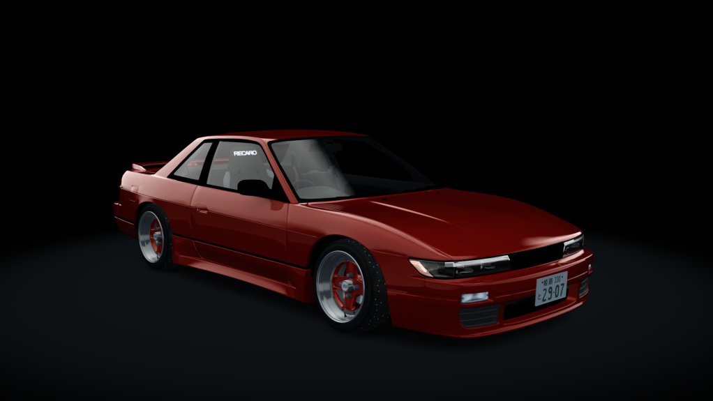 Nissan Silvia S13 Winter Drift, skin red