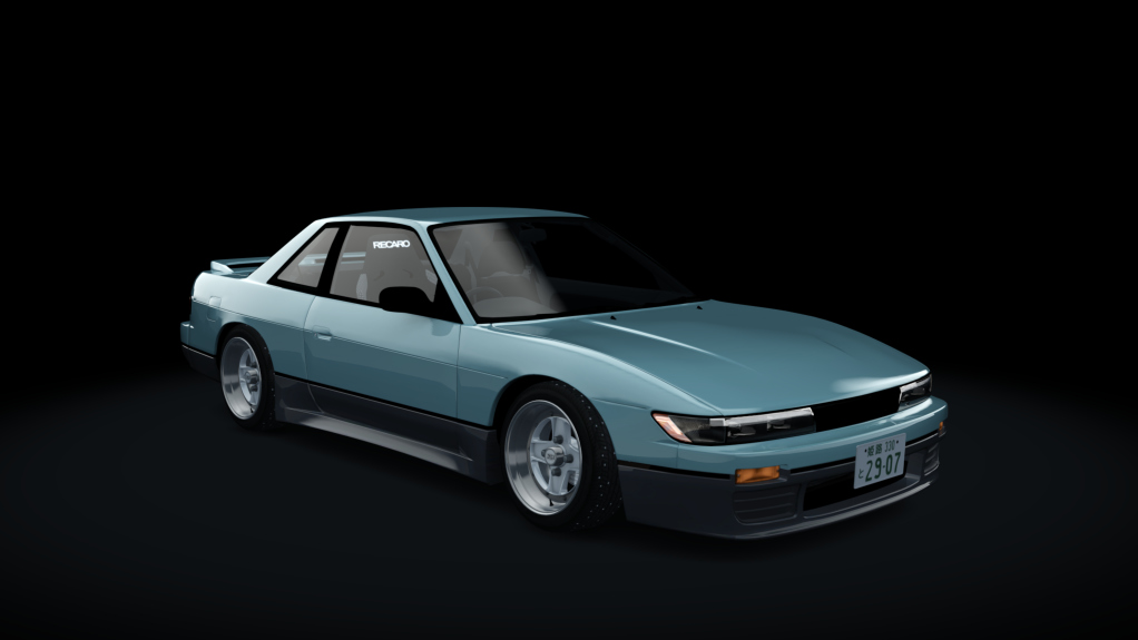 Nissan Silvia S13 Winter Drift, skin two_tone_lime_green