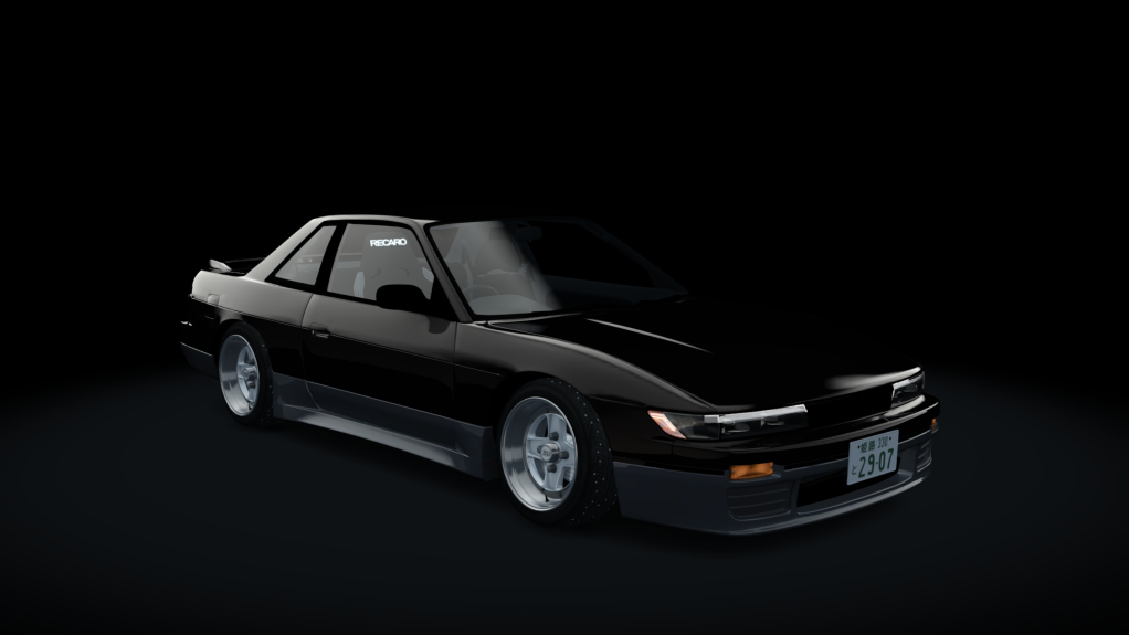 Nissan Silvia S13 Winter Drift, skin two_tone_white_gray