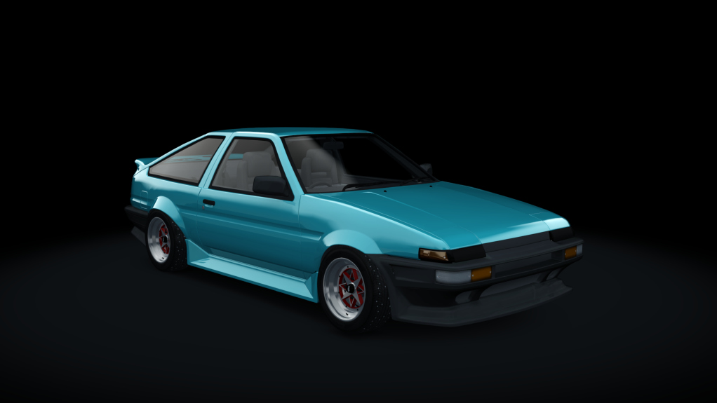 Toyota AE86 Winter Drift, skin blue