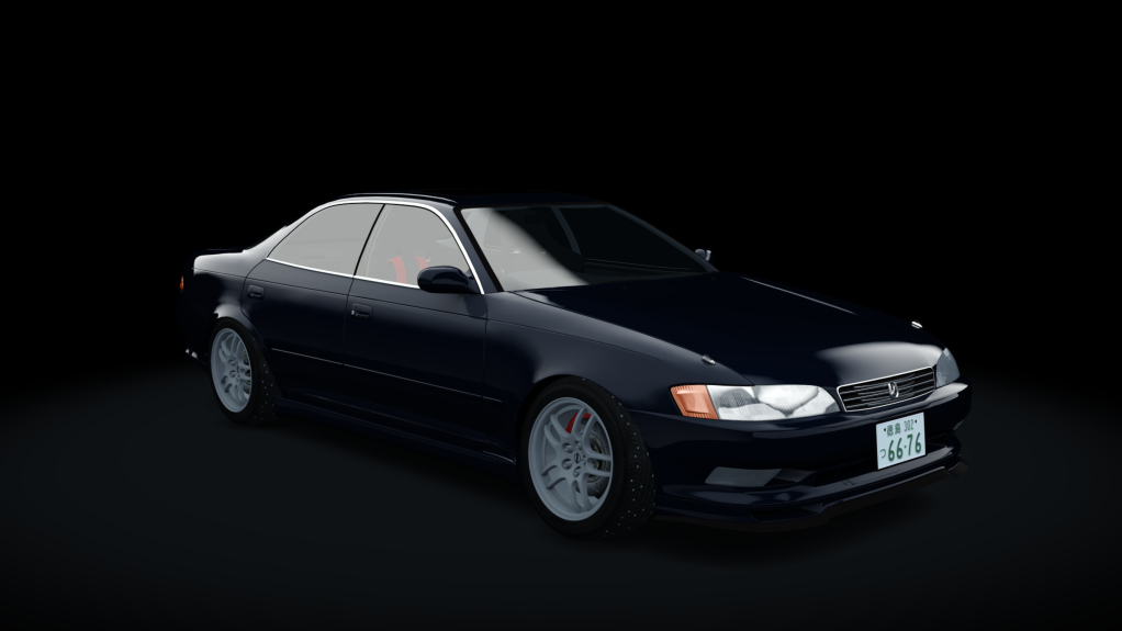 Toyota Mark II JZX90 Winter Drift, skin blue