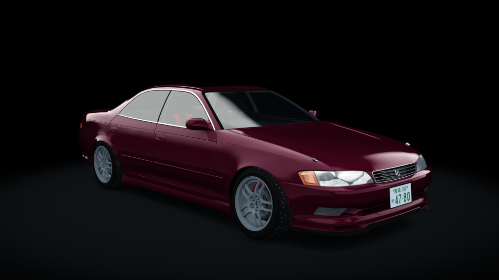 Toyota Mark II JZX90 Winter Drift, skin wine_red