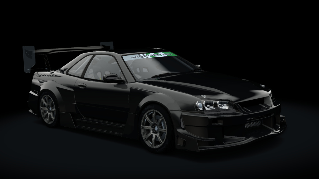 WDT Nissan Skyline R34, skin black