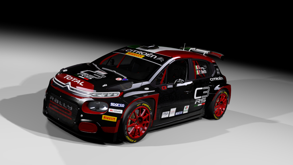 Citroen C3 rally2 jlr, skin A. Crugnola - CIR 2020