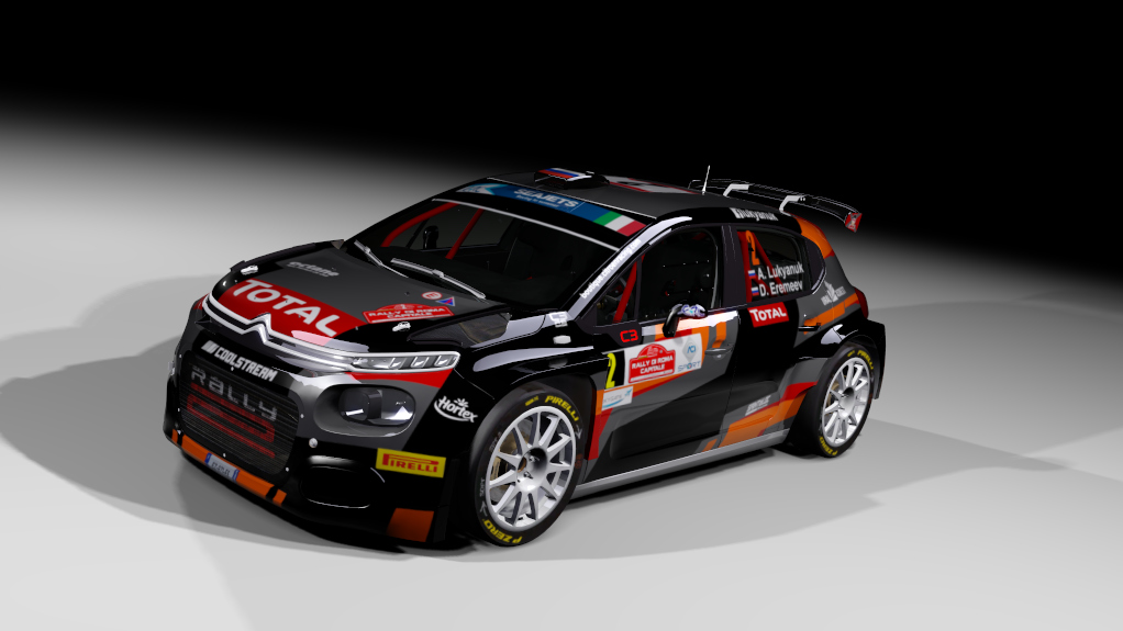 Citroen C3 rally2 jlr, skin A. Lukyanuk - Rally di Roma Capitale 2021