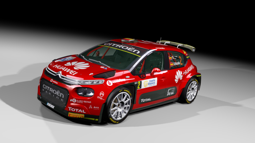 Citroen C3 rally2 jlr, skin CITROEN C3 RALLYE LA NUCIA