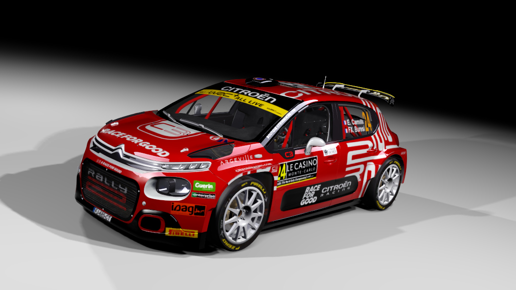 Citroen C3 rally2 jlr, skin E. Camilli - Rallye Automobile de Monte-Carlo 2021