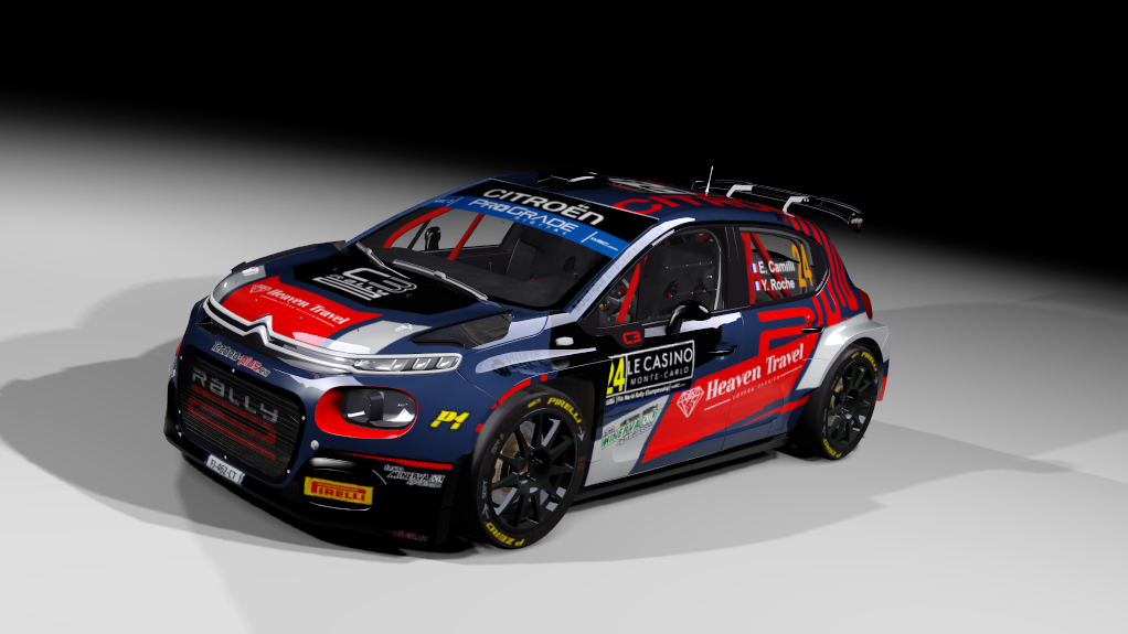 Citroen C3 rally2 jlr, skin E. Camilli - Rallye Automobile de Monte-Carlo 2022