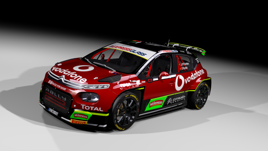 Citroen C3 rally2 jlr, skin J.P. Fontes - Season 2021