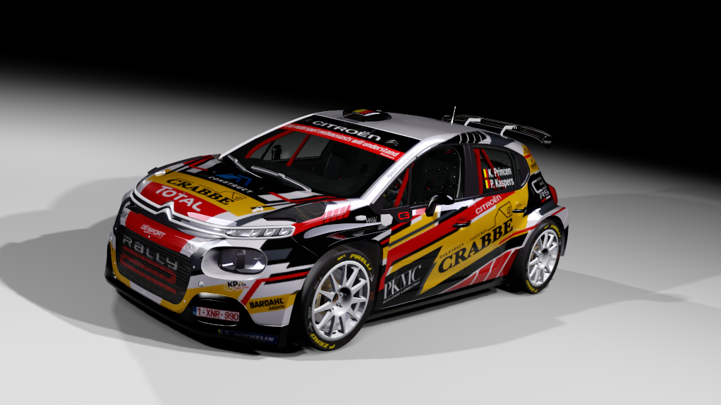 Citroen C3 rally2 jlr, skin K. Princen - Season 2020