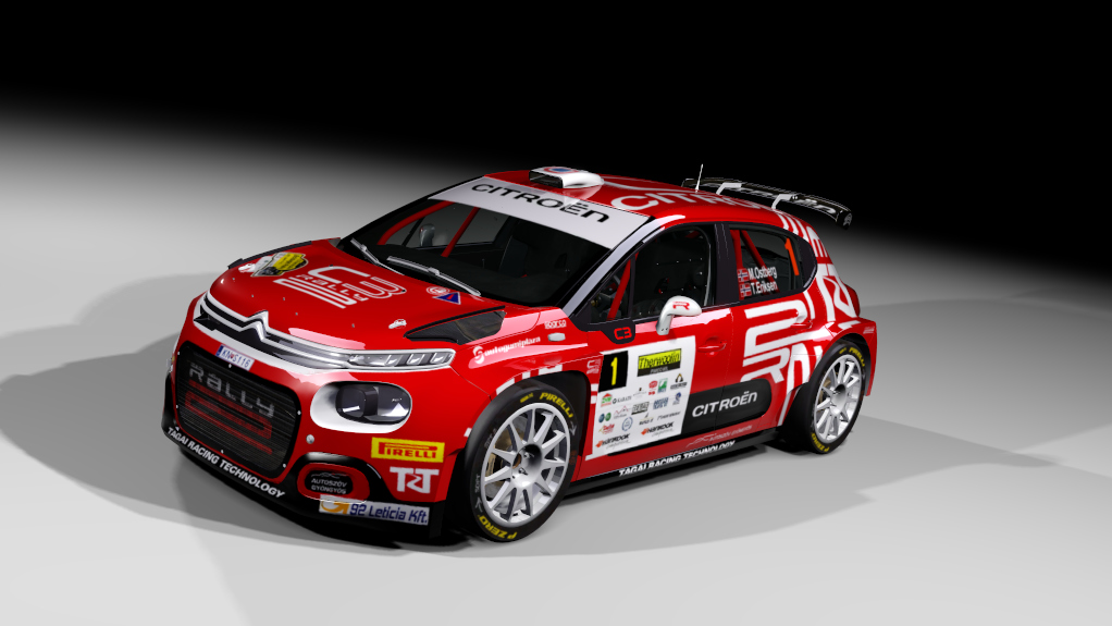 Citroen C3 rally2 jlr, skin M. Østberg - Boldogko Rally 2021