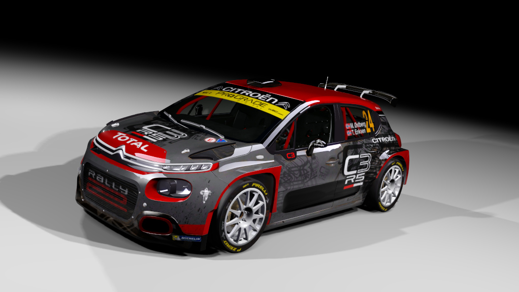 Citroen C3 rally2 jlr, skin M. Østberg - Season 2020