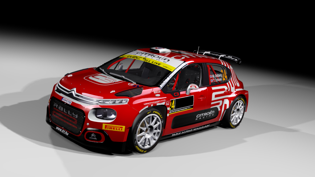 Citroen C3 rally2 jlr, skin M. Østberg - WRC2 Season 2021