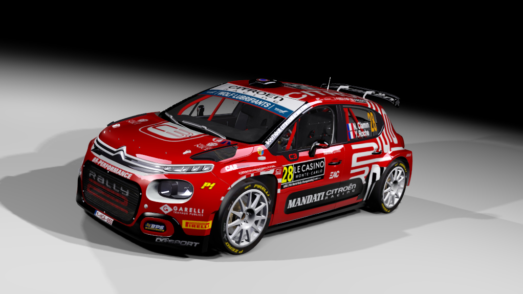 Citroen C3 rally2 jlr, skin N. Ciamin - Rallye Automobile de Monte-Carlo 2021