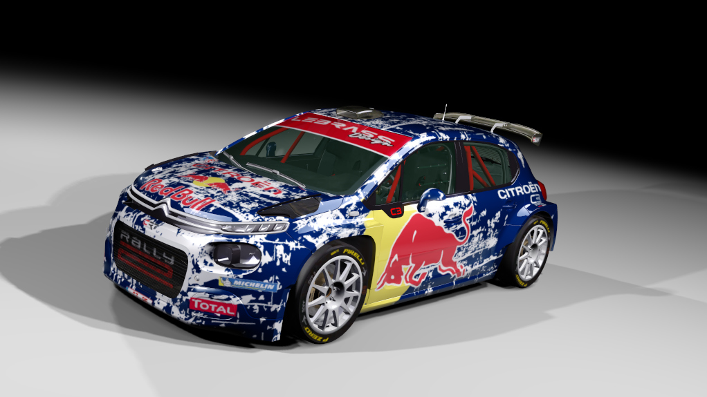 Citroen C3 rally2 jlr, skin RedBull LebrassDesign