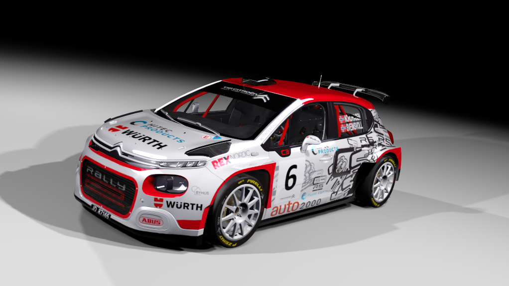 Citroen C3 rally2 jlr, skin T. Sveinsvoll - Team Norway 2020